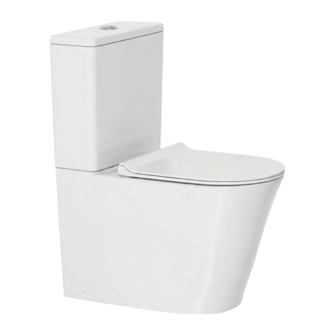 American Standard Heron Hygiene Rim Double Vortex Flush Compact Toilet Suite - Back Top Inlet