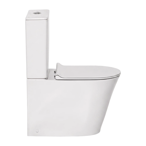 American Standard Heron Hygiene Rim Double Vortex Flush Compact Toilet Suite - Back Top Inlet