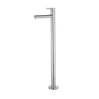 Round Freestanding Bath Mixer / Filler with Spout - Chrome