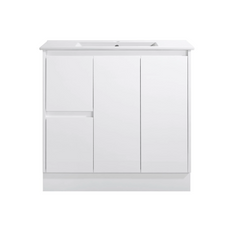 BV03 Gloss White Fingerpull Freestanding Vanity - 600 / 750 / 800 / 900 / 1000 / 1200 / 1500 / 1800mm