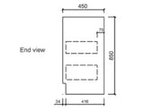 BV10 Dark Oak Fingerpull Freestanding Vanity - 600 / 750 / 900 / 1200 / 1500 / 1800mm