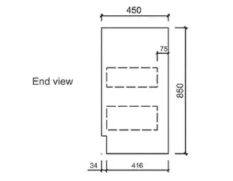 BV10 Dark Oak Fingerpull Freestanding Vanity - 600 / 750 / 900 / 1200 / 1500 / 1800mm