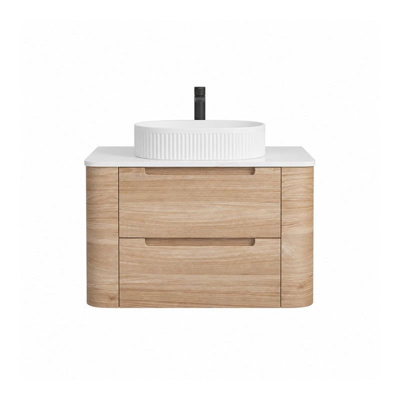 BV58WH Timber Curved Wall Hung Vanity - 750 / 900 / 1200 / 1500 / 1800mm