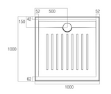 Access Anti-Slip Low Profile Polymarble Shower Base - Various Sizes