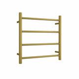 Thermogroup 240Volt Straight Brushed Gold Heated Towel Rail Round SR25MBG 550mm