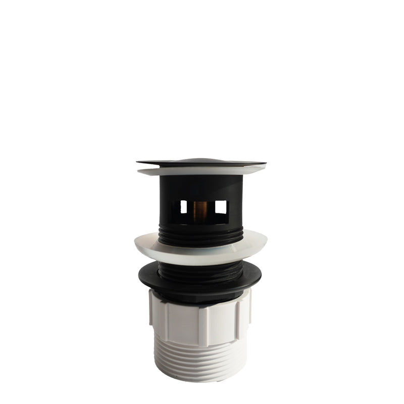 BLACK Pop-Up Waste  With Overflow 32mm ( CLEARANCE )