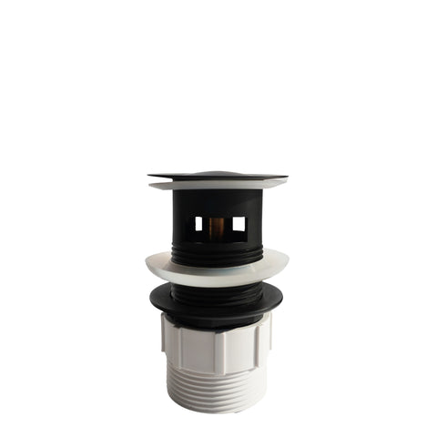 BLACK Pop-Up Waste  With Overflow 32mm ( CLEARANCE )