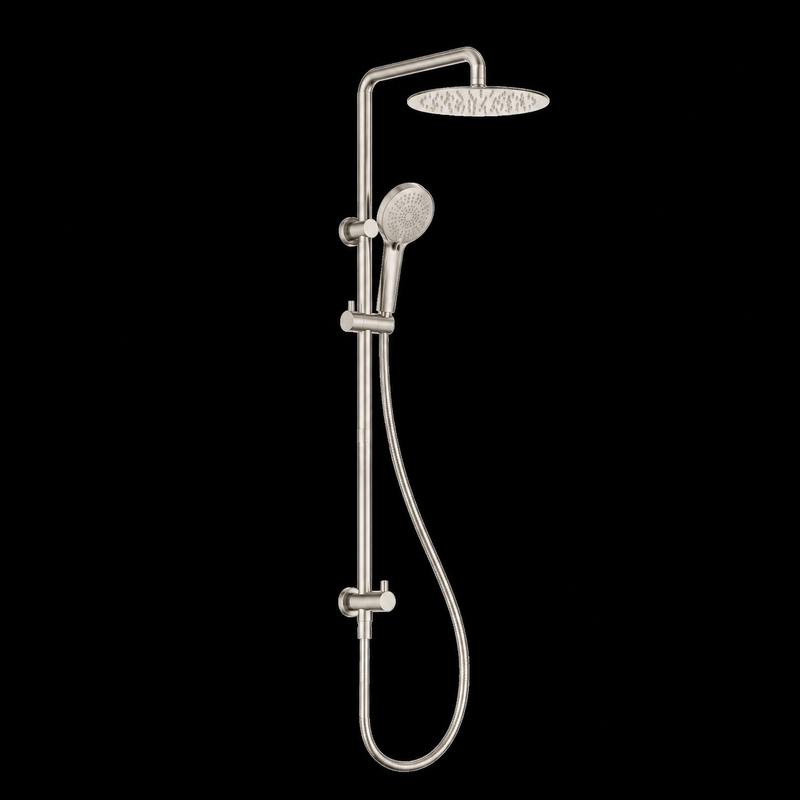 Builder Range Round Twin Shower Rail (Bottom Inlet) - Various Colours