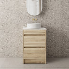 BV04 Natural Oak Freestanding Vanity - 600 / 750 / 900 / 1200 / 1500mm