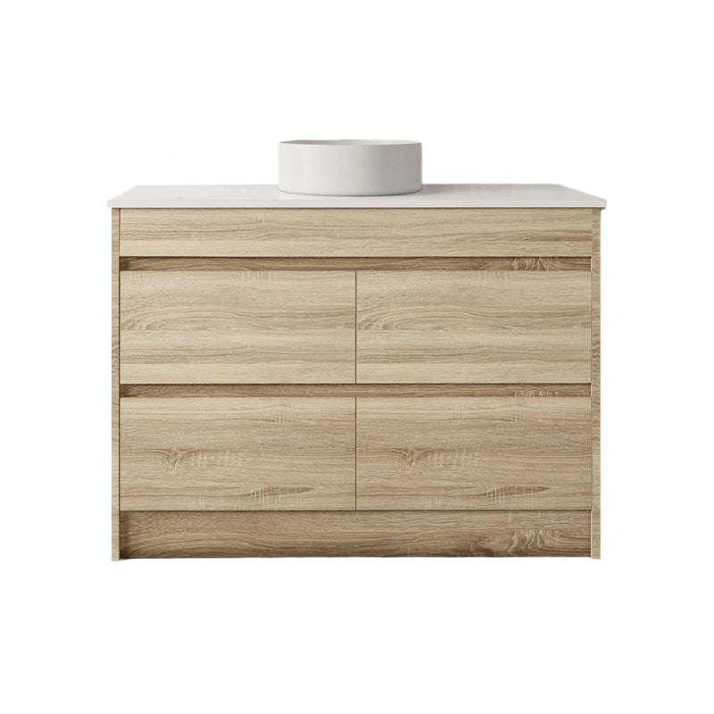 BV04 Natural Oak Freestanding Vanity - 600 / 750 / 900 / 1200 / 1500mm