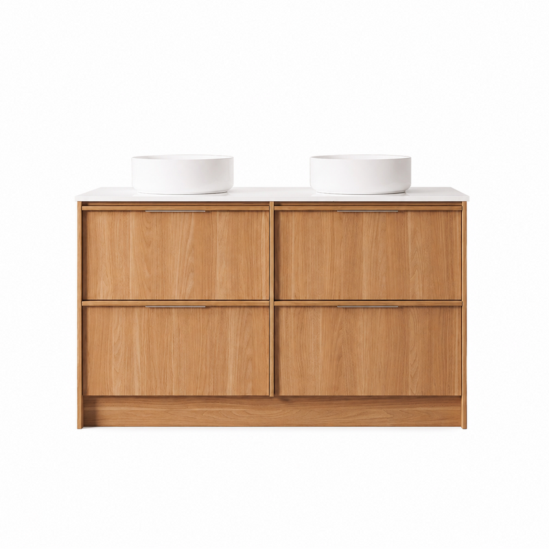 BV101 (465mm Depth) Framed Woodgrain Freestanding Vanity- 900 / 1200 / 1500mm