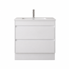 BV15 Gloss White Fingerpull Freestanding Vanity - 600 / 750 / 900 / 1200 / 1500 / 1800mm