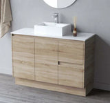 BV17 (520mm Depth) Woodgrain Fingerpull Freestanding Vanity - 1200 / 1500mm