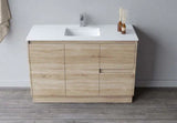 BV17 (520mm Depth) Woodgrain Fingerpull Freestanding Vanity - 1200 / 1500mm