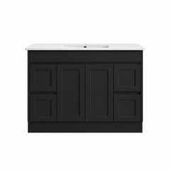 BV53 (460mm Depth) Matt Black Fingerpull Freestanding Vanity - 600 / 750 / 900 / 1200 / 1500 / 1800mm