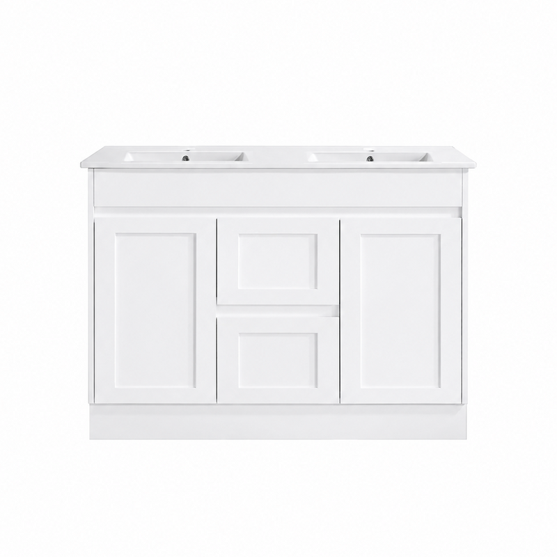 BV61 (460mm Depth) Gloss White Fingerpull Freestanding Vanity - 600 / 750 / 900 / 1200 / 1500 / 1800mm
