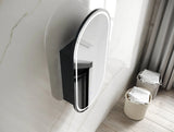 Pill Shape LED Mirror Cabinet 450x900mm - Various Colours