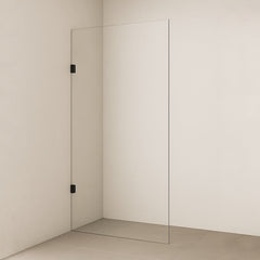 SS08/17 Walk In Shower Screen (2000mm High) with Wall Brackets - Various Colours & Sizes