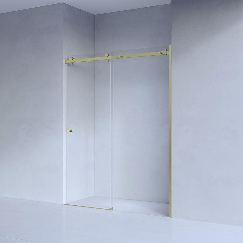 SS25 Sliding Wall to Wall Front Only Shower Screen - Various Colours & Sizes