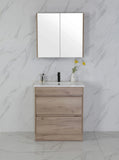 BV10 Dark Oak Fingerpull Freestanding Vanity - 600 / 750 / 900 / 1200 / 1500 / 1800mm