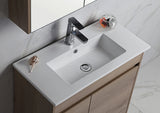 BV11 Slimline (360mm depth) Dark Oak Fingerpull Freestanding Vanity - 600 / 750 / 900mm