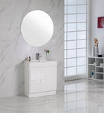 BV38 Slimline (360mm Depth) Gloss White Freestanding Vanity - 600 / 750 / 900 / 1200mm