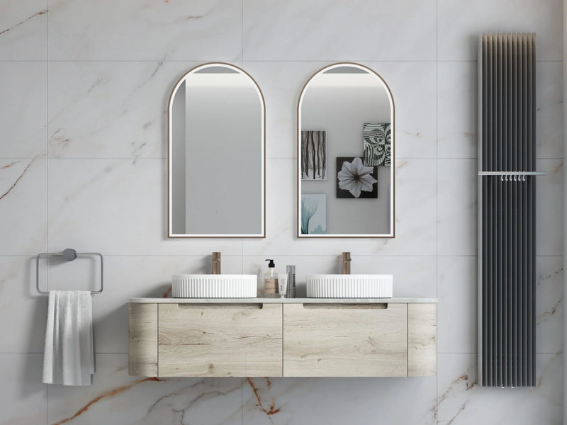 BV16WH Ash Woodgrain Fingerpull Wall Hung Vanity - 750 / 900 / 1200 / 1500 / 1800mm