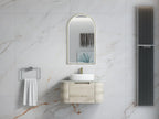 BV16WH Ash Woodgrain Fingerpull Wall Hung Vanity - 750 / 900 / 1200 / 1500 / 1800mm