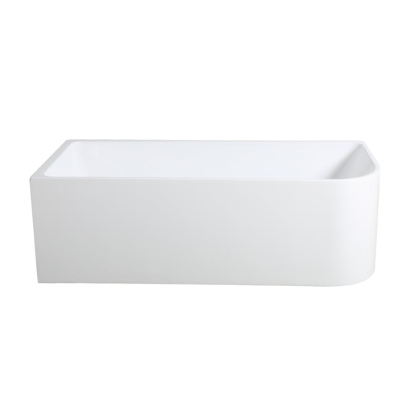 1400 Left Corner Gloss White Freestanding Bath Tub -1400x725x580mm