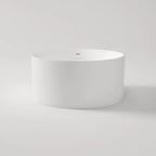 Round Freestanding Bath with Overflow 1280mm - Matte White