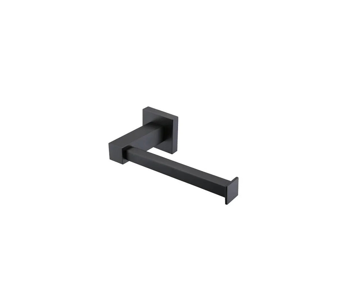 Square Toilet Roll Holder - Chrome / Black