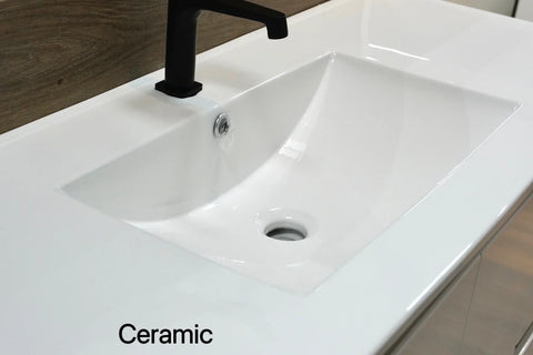 BV03 Gloss White Fingerpull Freestanding Vanity - 600 / 750 / 800 / 900 / 1000 / 1200 / 1500 / 1800mm