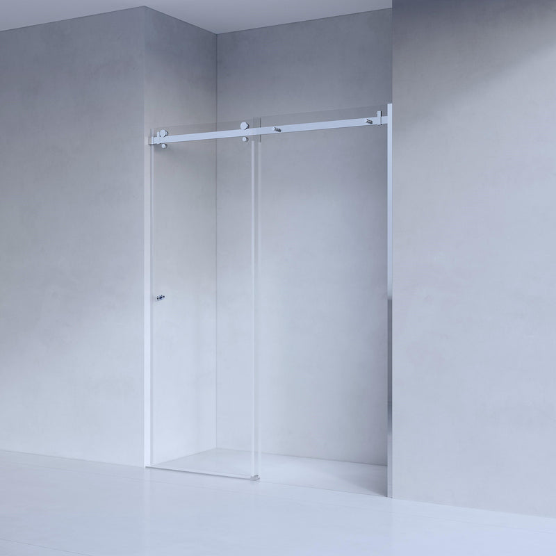 SS25 Sliding Wall to Wall Front Only Shower Screen - Various Colours & Sizes