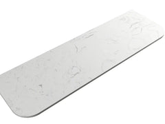 AU Cato (460mm Depth) Curved Solid Surface Flat Vanity Top - Various Sizes