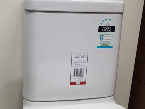 Cotto Closed Coupled Skew Pan Connection Toilet Suite with Soft Close Seat - White (4 Star)