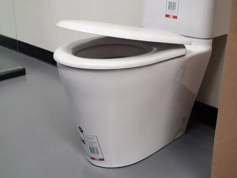 Cotto Closed Coupled Skew Pan Connection Toilet Suite with Soft Close Seat - White (4 Star)