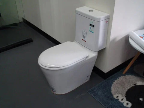 Cotto Closed Coupled Skew Pan Connection Toilet Suite with Soft Close Seat - White (4 Star)