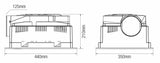 Exhaust Fan/Light/Heater 3-in-1 Bathroom Heater - Mini