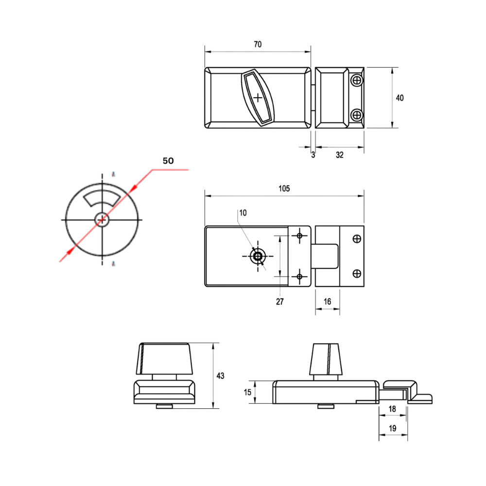 Easyfit Lock & Indicator Set - EASYFIT_LOCK_SCP