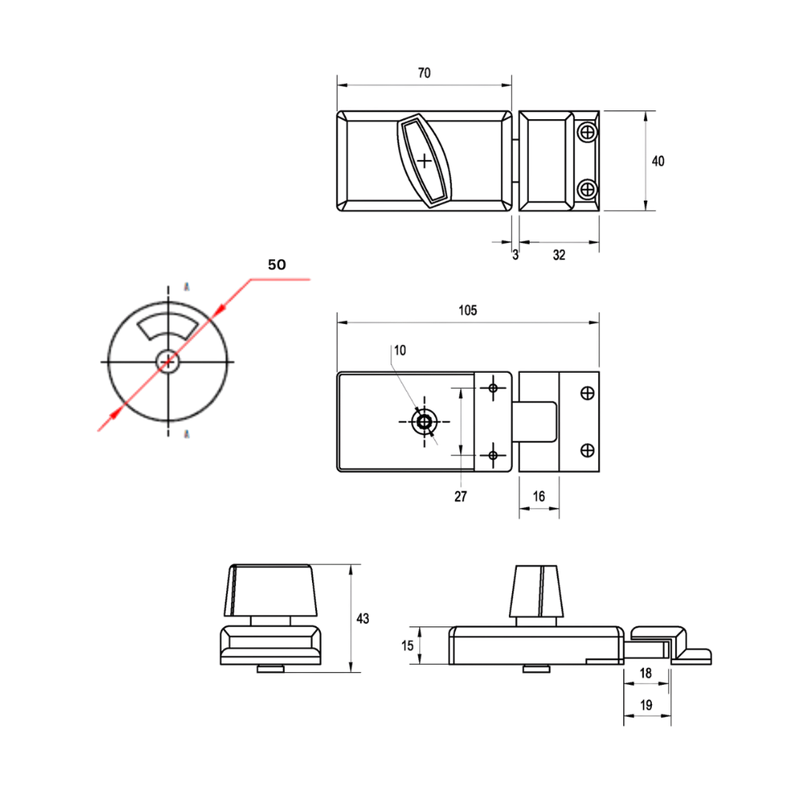 Easyfit Lock & Indicator Set - EASYFIT_LOCK_SCP