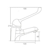 ECWT6661D MOBI CARE Single Lever Basin Mixer