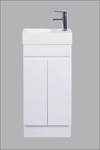 BV65 Compact Freestanding / Wall Hung Vanity 400x205mm - Gloss White