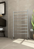 Thermogroup 240Volt Straight Round Free-Standing Heated Towel Rail