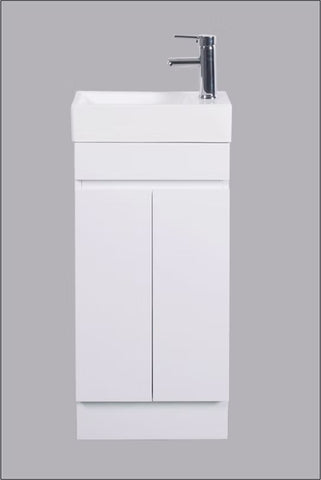 BV65 Compact Freestanding /Wall hung Vanity 400x205mm - Gloss White