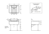 Johnson Suisse Cleaners Sink Include Grate/buffer And Bracket (no Legs)