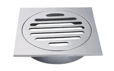 Square Shower Floor Waste 110x110mm - Various Colours