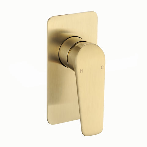 Brushed Gold Wall Mixer