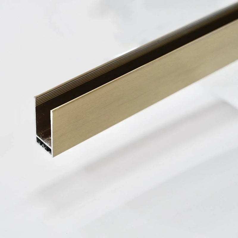10mm Wall Channel SS08/17 - Brushed Gold (2000mm)