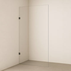 SS08/17 Walk In Shower Screen (2000mm High) with Wall Brackets - Various Colours & Sizes