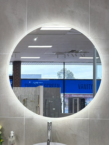 Round LED Mirror Touchless Switch with Demister 700mm / 900mm - Frameless / With Frame